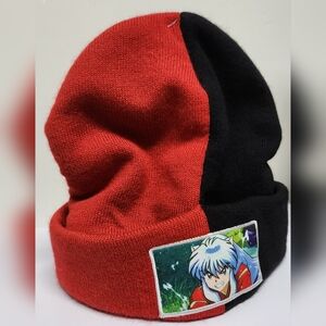 Inuyasha Anime Character Red and Black Beanie NWOT